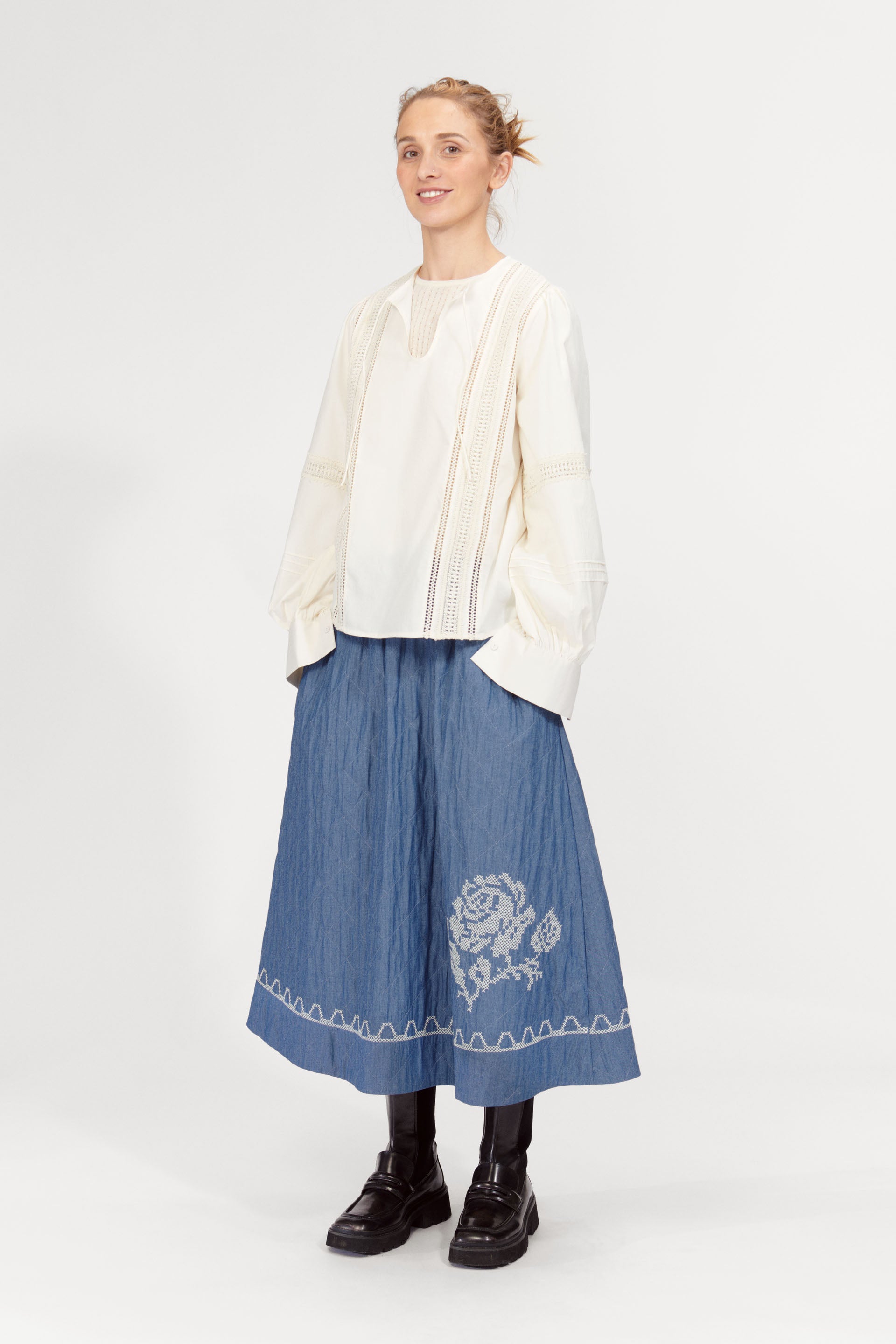 nué notes Venice Skirt Skirt 421 Dusty Blue