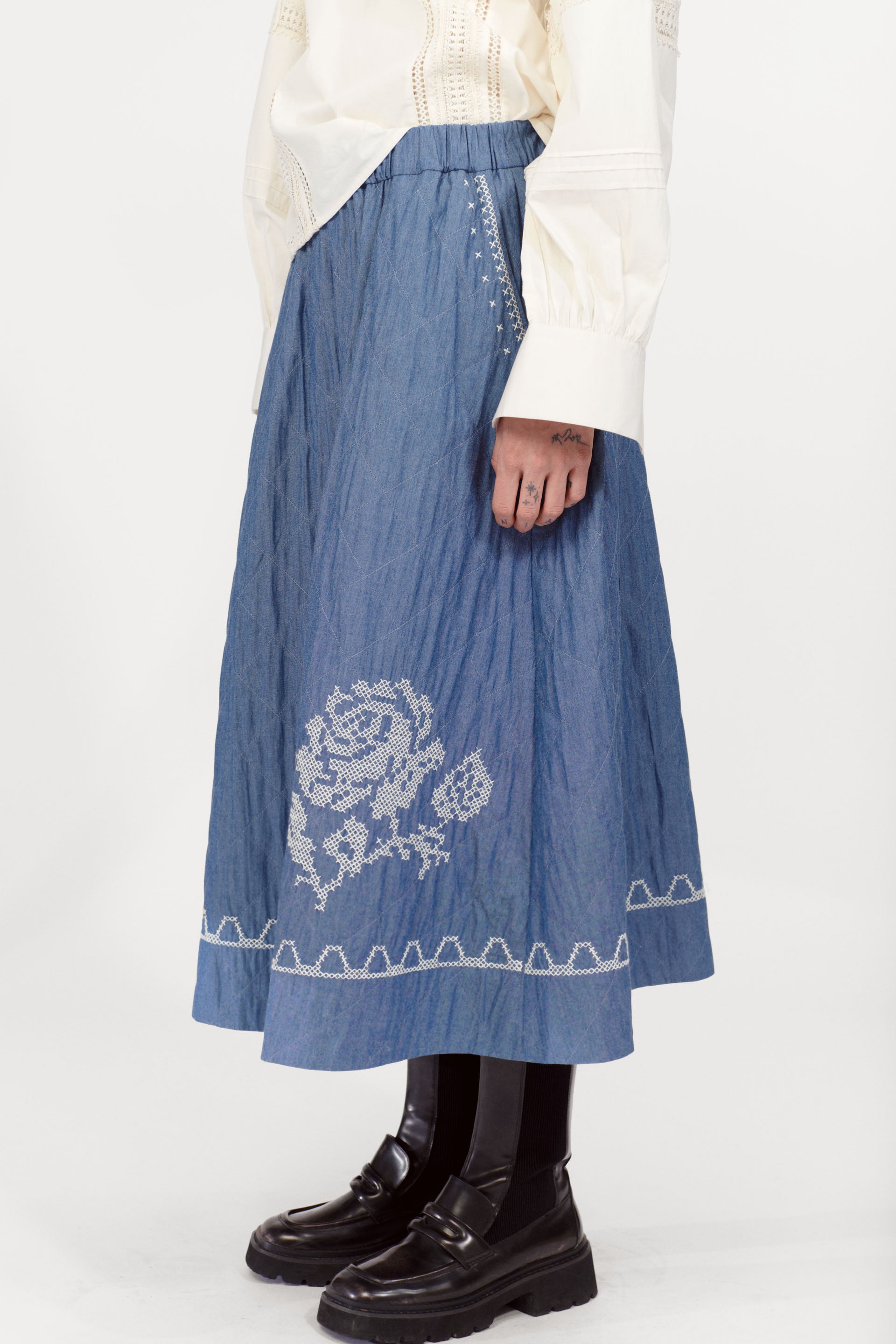 nué notes Venice Skirt Skirts 421 Dusty Blue