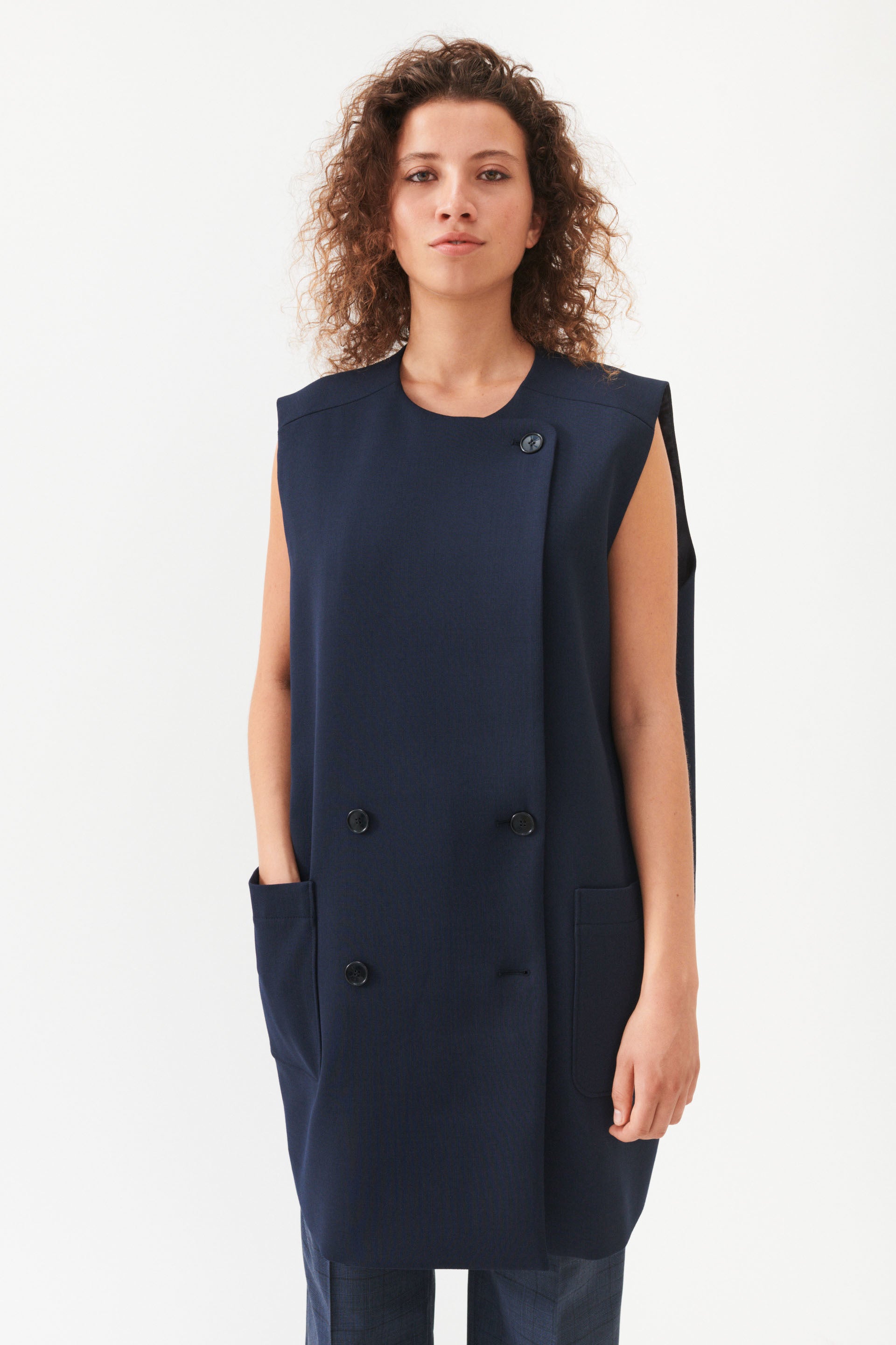 nué notes Vesper Vest VEST 499 Navy