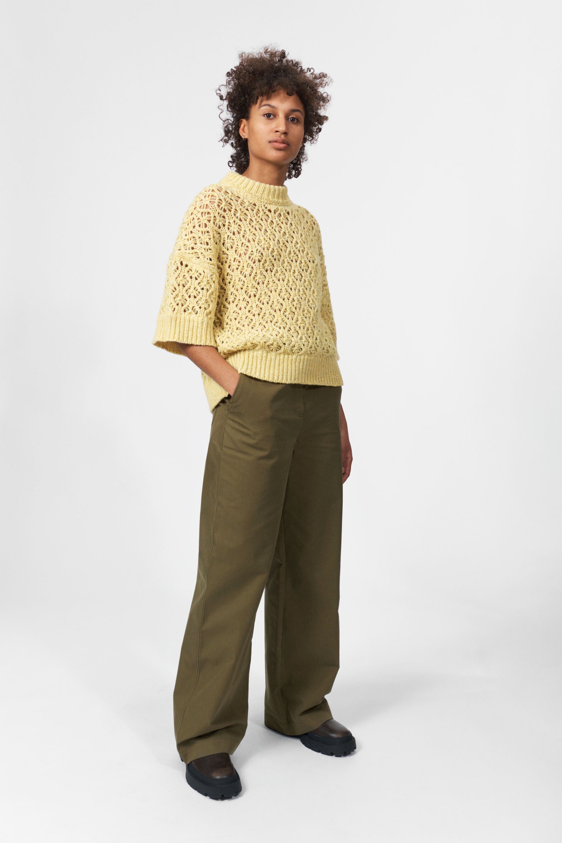nué notes Waylen Crewneck Knitwear 110 Creme Brulee