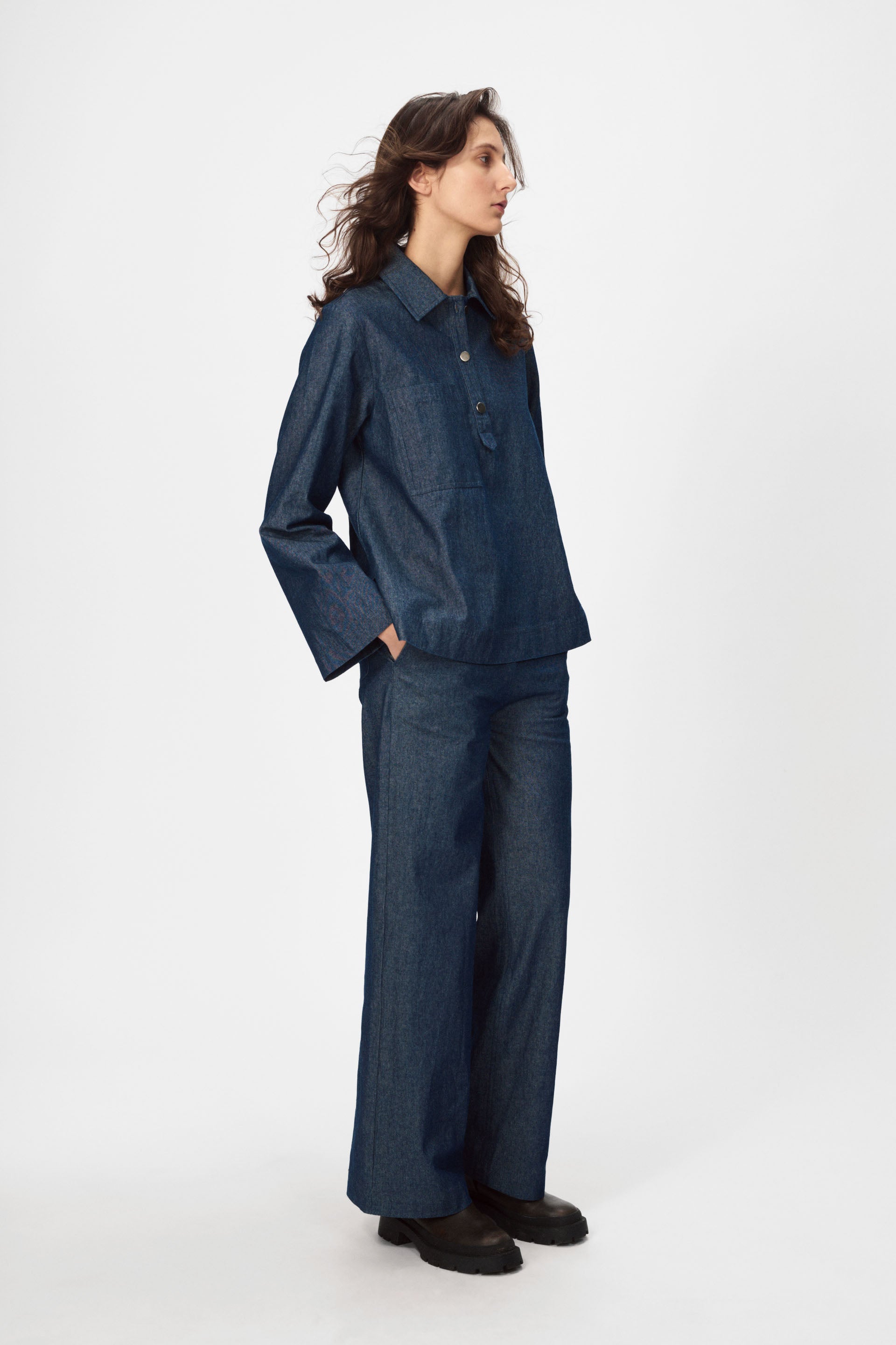 nué notes Zion Shirt Blouses 563 Desaturated Denim