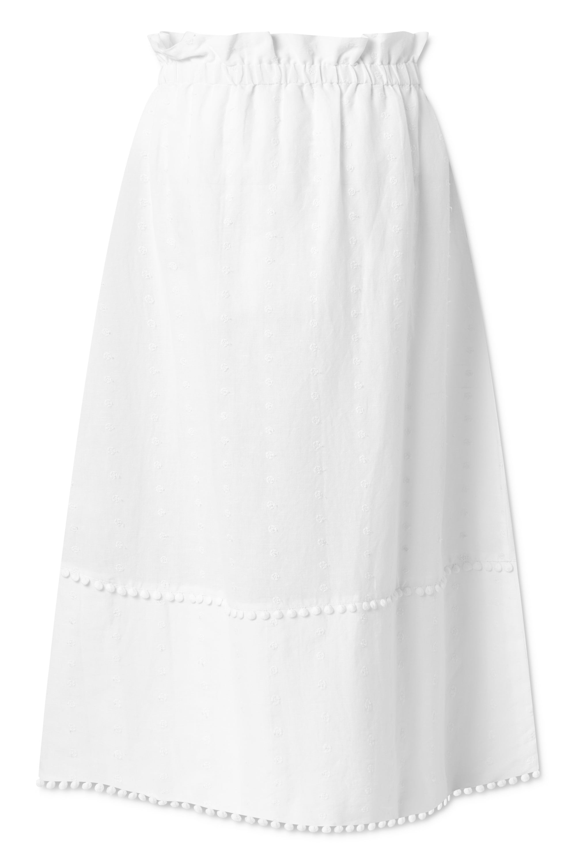 nué notes Bono Skirt - White SKIRTS 001 White