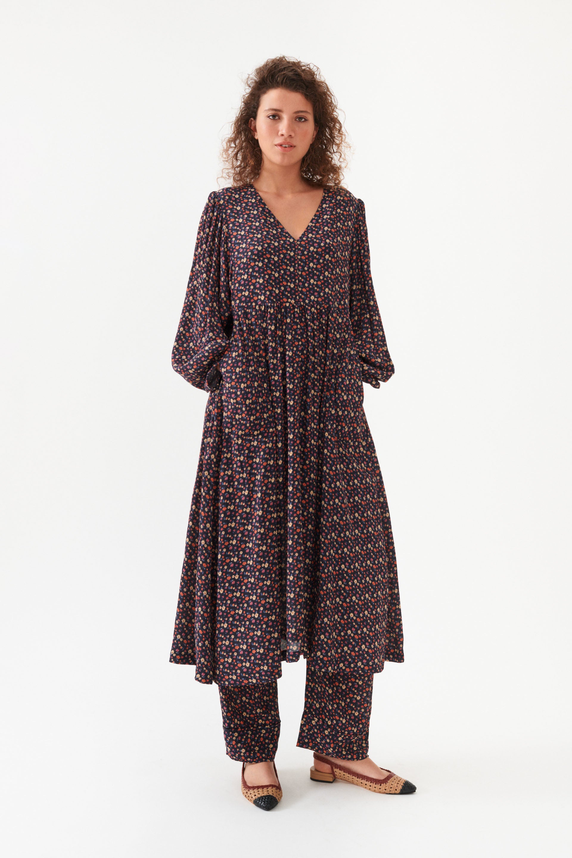 nué notes Sola Dress - Multi Black DRESSES 040 MULTI BLACK