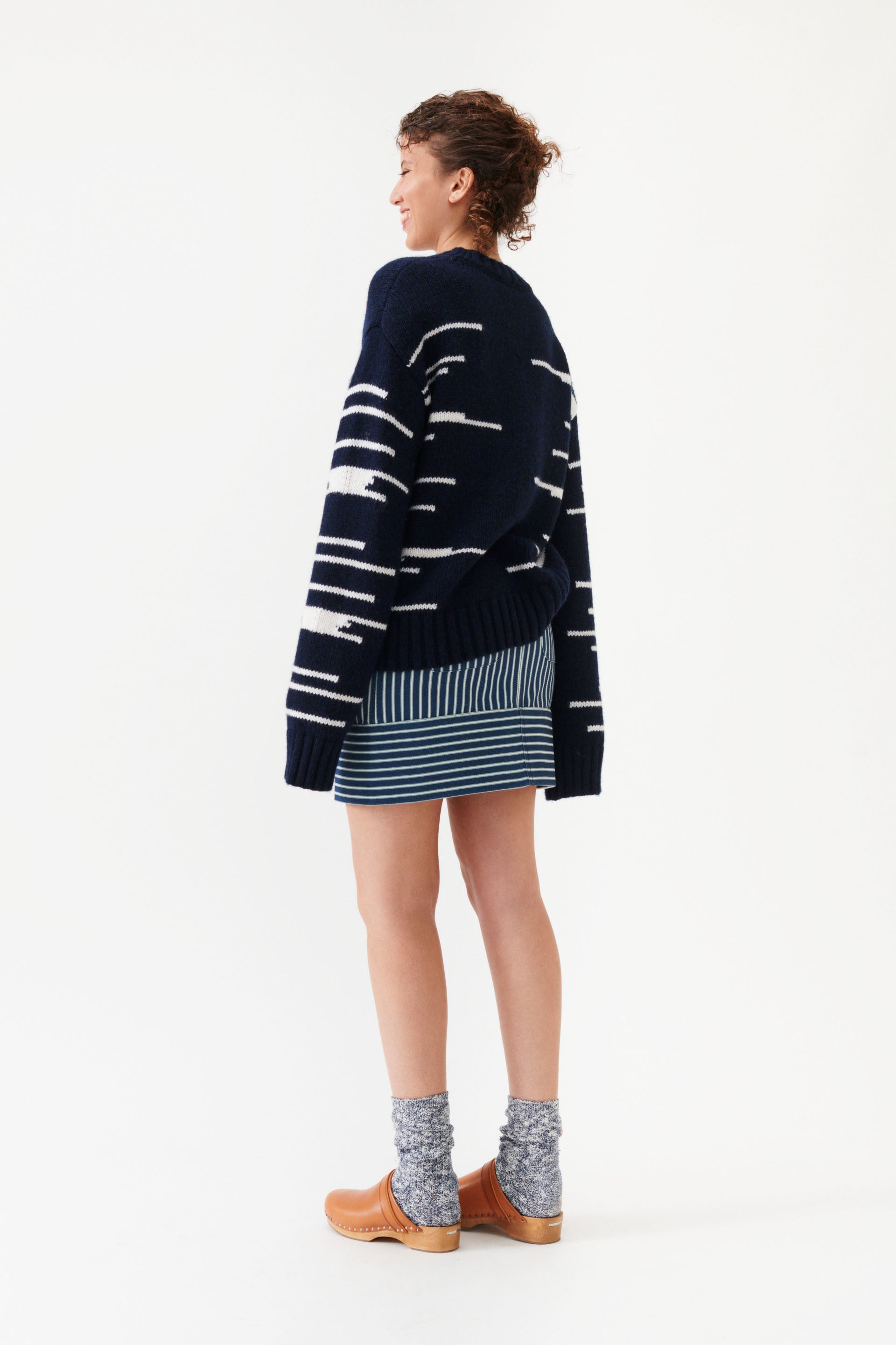 nué notes Viggo Pullover - Navy Tofu KNITWEAR 938 NAVY TOFU